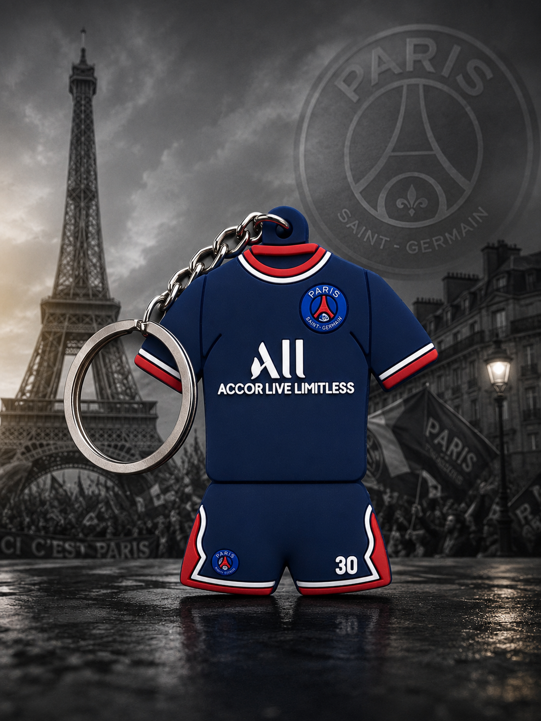 سرکلیدی سیلیکونی  مسی PSG